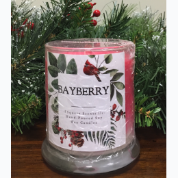 Holiday Hand Poured Soy Jar Candle - Bayberry