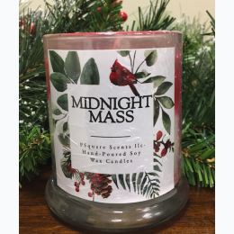 Holiday Hand Poured Soy Jar Candle - Midnight Mass