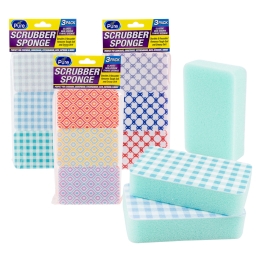 All Pure 3pc Scrubber Sponges - Design Style May Vary
