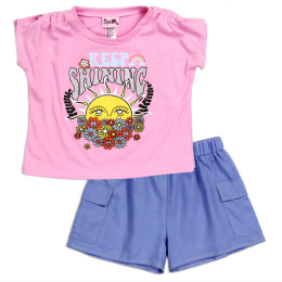 Toddler Girl RMLA Keep Shining Floral Sun Tee & Short Set