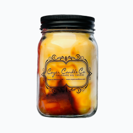 Coyer Mason Jar Swirled Soy Candle - Grapefruit Mangosteen - 16 oz