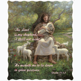 The Lord Is My Shepherd Psalm 23 1 - Quilted Throw