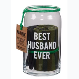 Beer Glass with Sock Set - Best Husband
