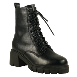 Women's A-Rider Block Lug Sole Lace-Up Combat Boots - 2 Styles Available
