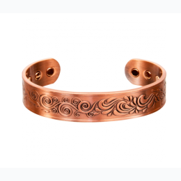 Unisex Antique Copper 4 Elements Magnetic Bracelet