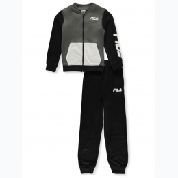 Toddler Boys 2pc Fila Track Suit in Black & Grey