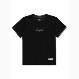 Boy's Public Supply Original Applique T-Shirt in Black