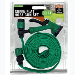 33" Green Flat Hose Gun Set