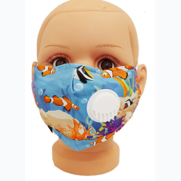 Kid's Clown Fish Face Mask With Breathing Valve