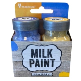 Milk Paint 2-Pack in Blue and Yellow - 2.2 oz