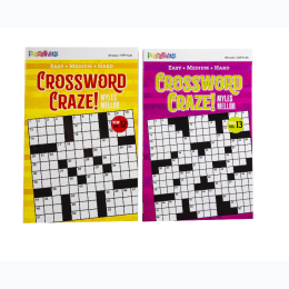 Puzzeltivity 80-Page Crossword Craze Book - Styles Vary