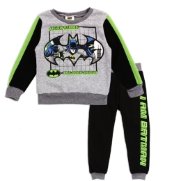 Toddler Boy Dark Knight Hero Mode BATMAN Fleece Jogger Set - SIZE 3T