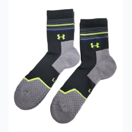 Junior Boy's 2 Pack Under Armor Athletic Socks - Size 9-11 - in Stealth Grey