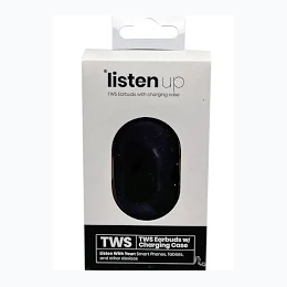 LIsten Up TWS Earbuds With Charging Case - 2 Color Options
