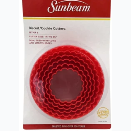 Sunbeam Set of 6 Biscuit and Cookie Cutters