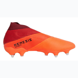 Men & Junior Boy's adidas Nemeziz 19+ FG  Cleats in Coral-Glory Red - Size 7