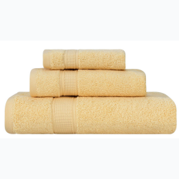 3 Piece Towel Set - Yellow