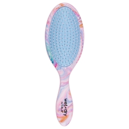 CALA Wet-n-Dry Hair Cushion Detangling Brush - Pastel Swirl