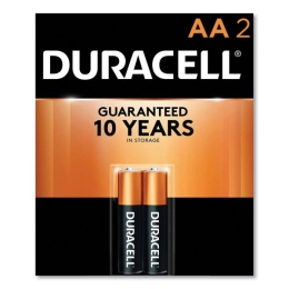 Duracell Coppertop AA Alkaline Batteries - 2pk