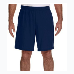 Men's Lightweight Knit Shorts w/ Side Pockets -NAVY- SIZE M