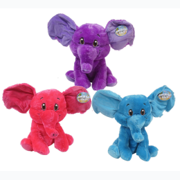 15" Plush Elephant with Big Ears - Purple