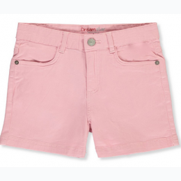 Girl's Twill Shorts In Rose