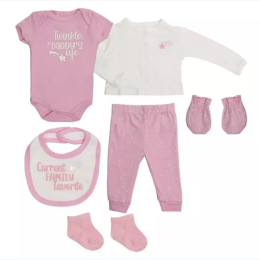 6-Piece Baby Set - Current Family Favorite - Pink
