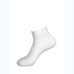 Boy's Knocker Size 6-8 Ankle Socks in Solid White  - 4pk
