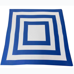 Supersized Beach Towel Beach and Picnic Towel 70" X 70" - Blue & White