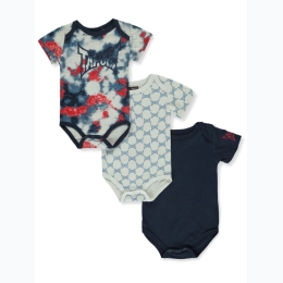 Newborn Boy Designer TAPOUT Logo 3pk Bodysuits