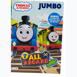 80pg Thomas and Friends Jumbo Coloring Book - Styles Vary