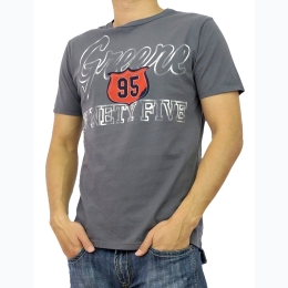 Men's Astor Greene Original 95 & Script Logo T-Shirt in Black