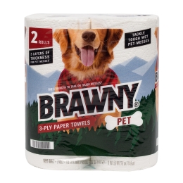 Brawny 3-Ply Pet Paper Towels - 2pk