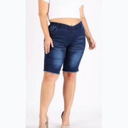 Extended Plus Size Pull-On Super Stretch Shorts