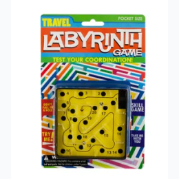 Travel Labyrinth Game - Colors Vary