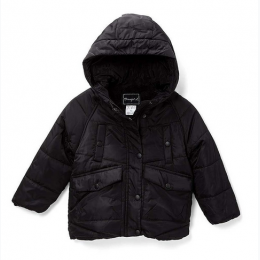 Boy's Faux Fur Lined Hooded Weatherproof Jacket