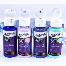 Premium Pouring Acrylic Paint 4pc Set - Ethereal