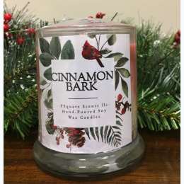 Holiday Hand Poured Soy Jar Candle - Cinnamon Bark