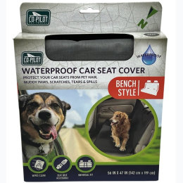 56" x 47" Waterproof Bench Pet Car Seat Cover - 2 Color Options