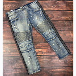 Big & Tall Rhinestone Skinny Jean in Antique Wash - 32" Inseam