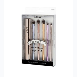 Cala EYE NEED IT - Mixed Metals 5pc Cosmetic Brush Set