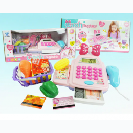 Kid's Cash Register Toy - In Pink
