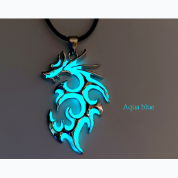 Men's Luminous Dragon Pendant Necklace - 3 Color Options