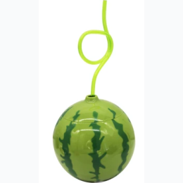 Watermelon Party Tumbler Cup with Curl Straw