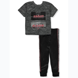 Infant Boy 2pc "All About The Game" Side Stripe Jogger Set