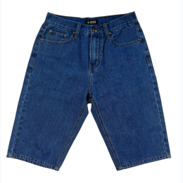 Men's Relaxed Straight Fit Denim Shorts - Medium Wash