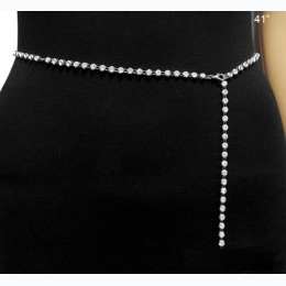 Women's Rhinestone Embellished Belly Chain - 2 Colors