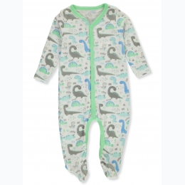 Baby Boy's Elements Dinosaurs Roar Footed Sleep -n- Play - SIZE 6/9 Months