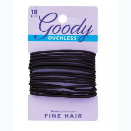 Goody Ouchless Thin Ponytail Holders in Black
