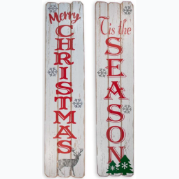 Wood Christmas Porch Signs